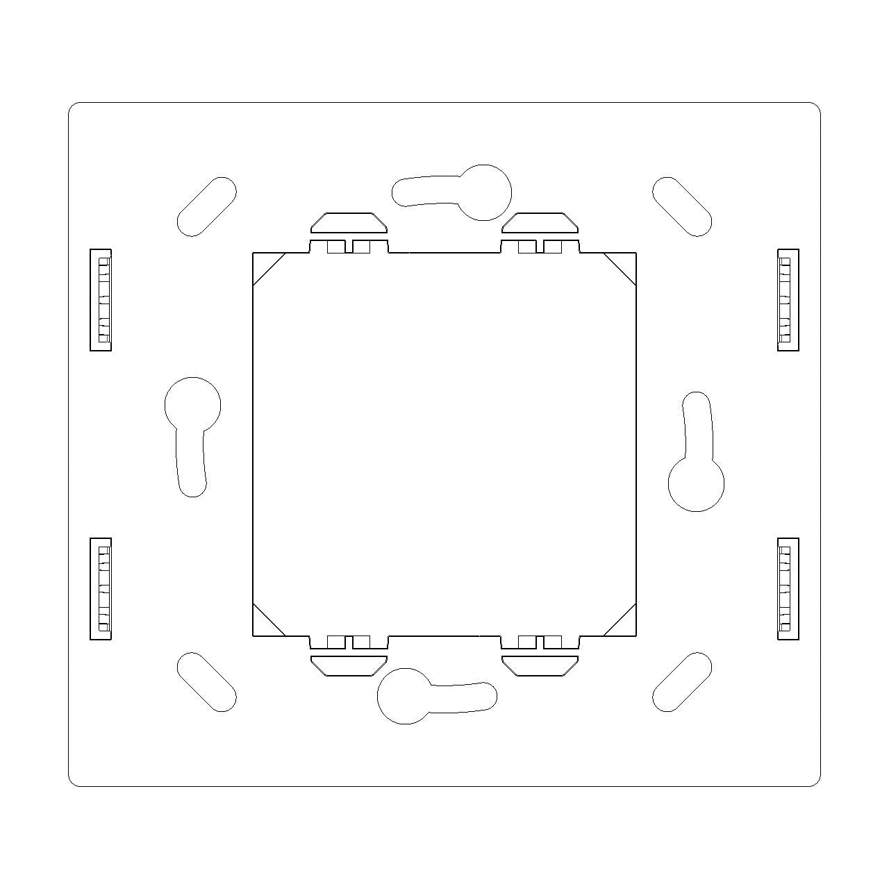 Vimar IDEA RF Device Mounting Frame, 2-Module, For Ocean/Bluetooth/ZigBee Radio Controls — Quality Boat Parts