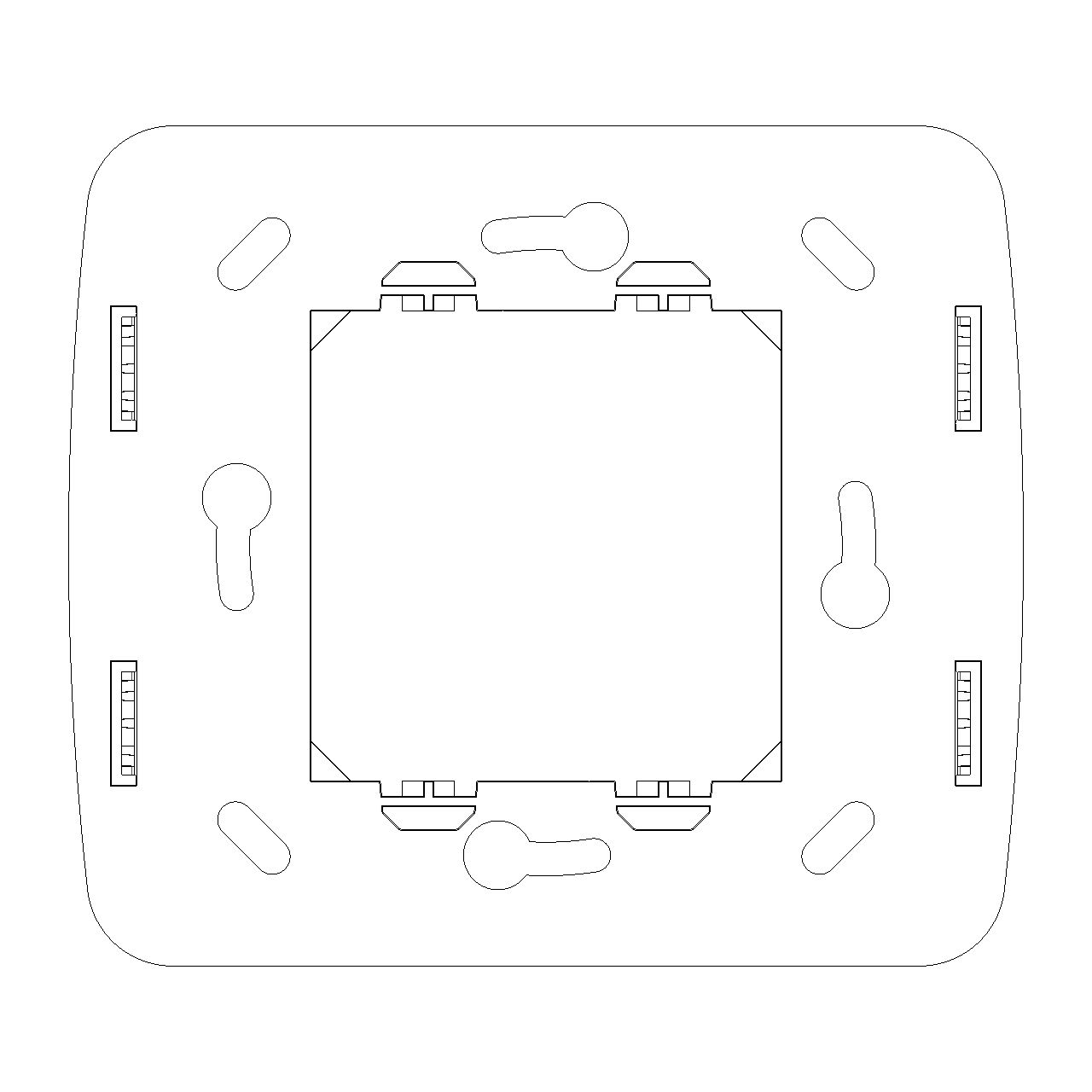Vimar IDEA RF Device Mounting Frame, 2-Module, For Ocean/Bluetooth/ZigBee Radio Controls — Quality Boat Parts