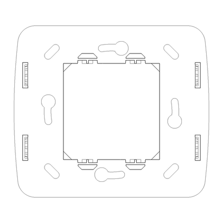 Vimar IDEA RF Device Mounting Frame, 2-Module, For Ocean/Bluetooth/ZigBee Radio Controls — Quality Boat Parts