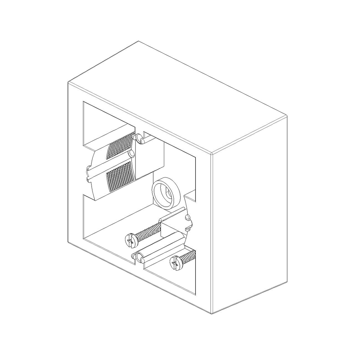 Vimar 09971 Surface Mounting Box, For Idea/Eikon/Plana, 1-2M, 43.5 mm Deep — Quality Boat Parts