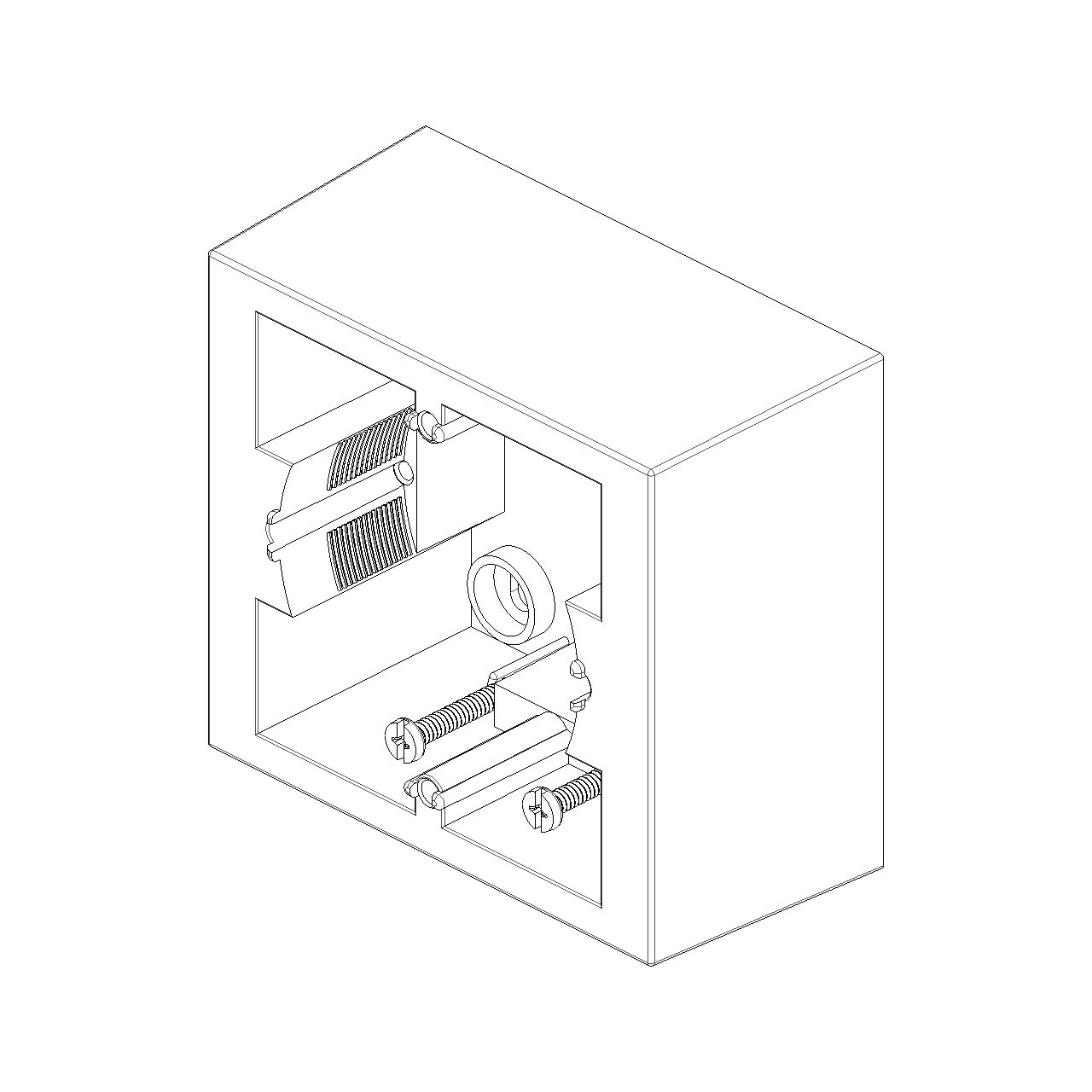 Vimar 09971 Surface Mounting Box, For Idea/Eikon/Plana, 1-2M, 43.5 mm Deep — Quality Boat Parts