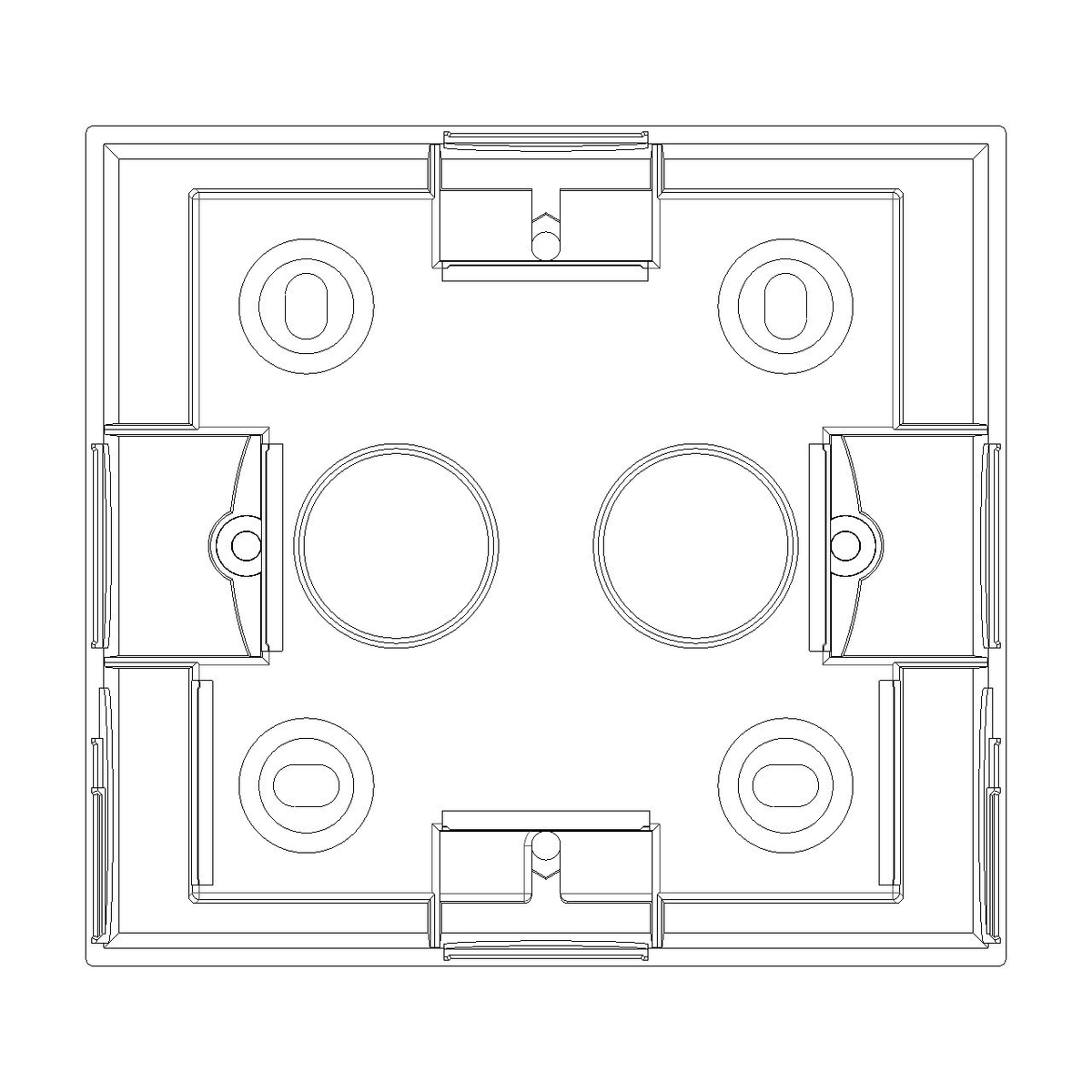 Vimar 09971 Surface Mounting Box, For Idea/Eikon/Plana, 1-2M, 43.5 mm Deep — Quality Boat Parts