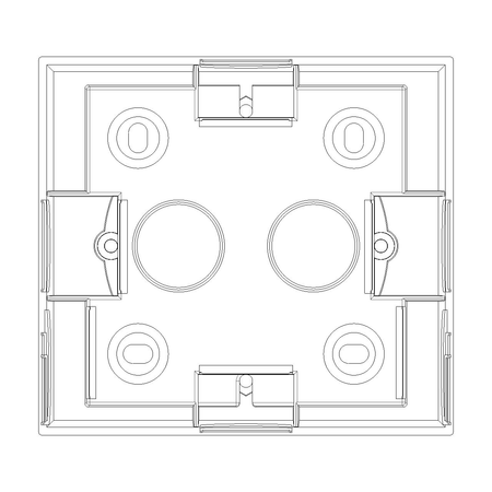 Vimar 09971 Surface Mounting Box, For Idea/Eikon/Plana, 1-2M, 43.5 mm Deep — Quality Boat Parts