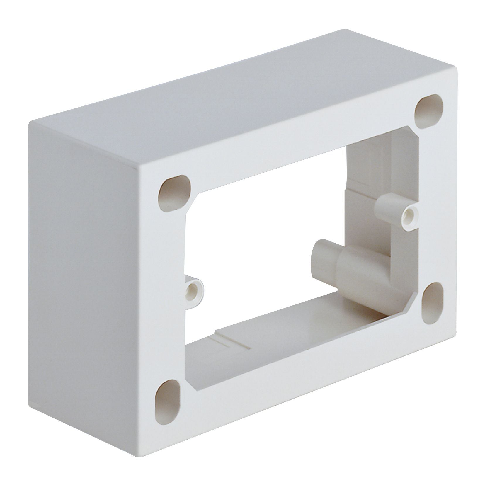 Vimar 09975 Surface Mounting Box, For Eikon/Idea/Plana, 3-Module, 43.5 mm Depth, IP20, Halogen-Free Plastic, 20/25 mm Conduit Inlets, 4 Inlets — Quality Boat Parts
