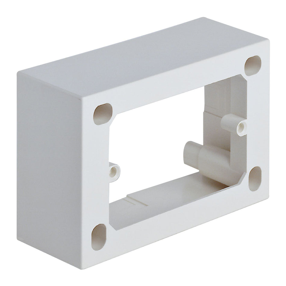 Vimar 09975 Surface Mounting Box, For Eikon/Idea/Plana, 3-Module, 43.5 mm Depth, IP20, Halogen-Free Plastic, 20/25 mm Conduit Inlets, 4 Inlets — Quality Boat Parts