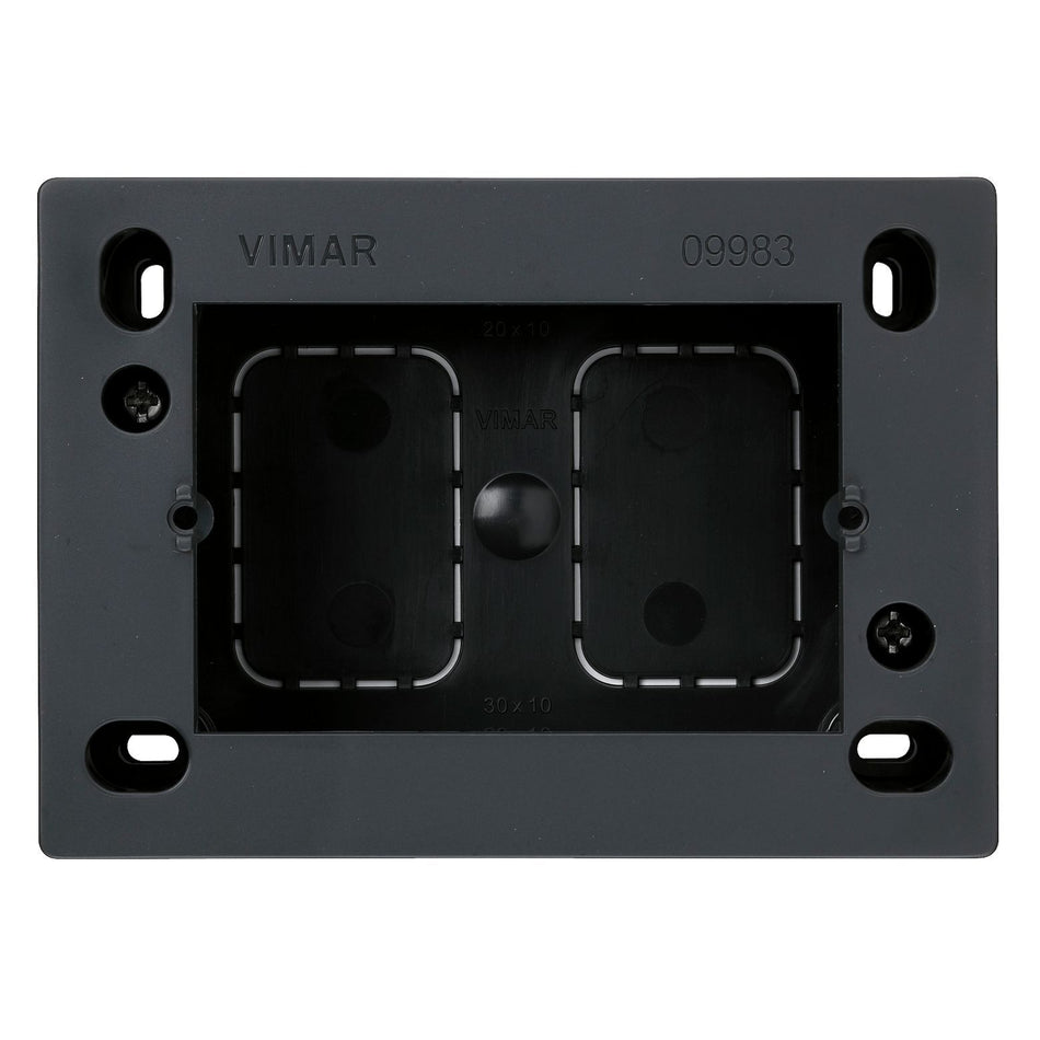 Vimar Surface Mounting Box, 3-Module, For Eikon/Idea/Plana, 35/45 mm Depth, IP20 — Quality Boat Parts