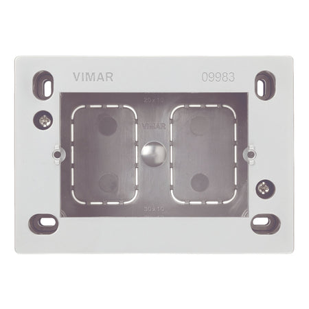 Vimar Surface Mounting Box, 3-Module, For Eikon/Idea/Plana, 35/45 mm Depth, IP20 — Quality Boat Parts