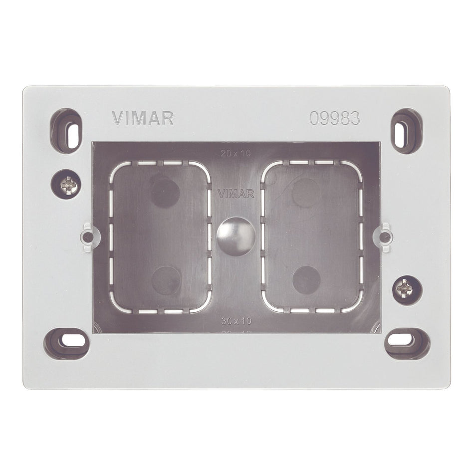 Vimar Surface Mounting Box, 3-Module, For Eikon/Idea/Plana, 35/45 mm Depth, IP20 — Quality Boat Parts