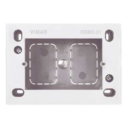 Vimar Surface Mounting Box, 3-Module, For Eikon/Idea/Plana, 35/45 mm Depth, IP20 — Quality Boat Parts