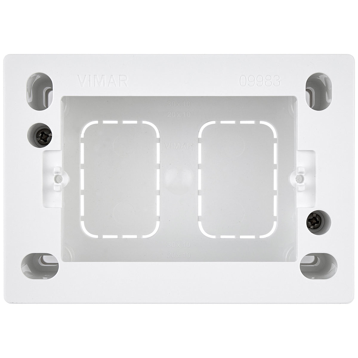 Vimar Surface Mounting Box, 3-Module, For Eikon/Idea/Plana, 35/45 mm Depth, IP20 — Quality Boat Parts