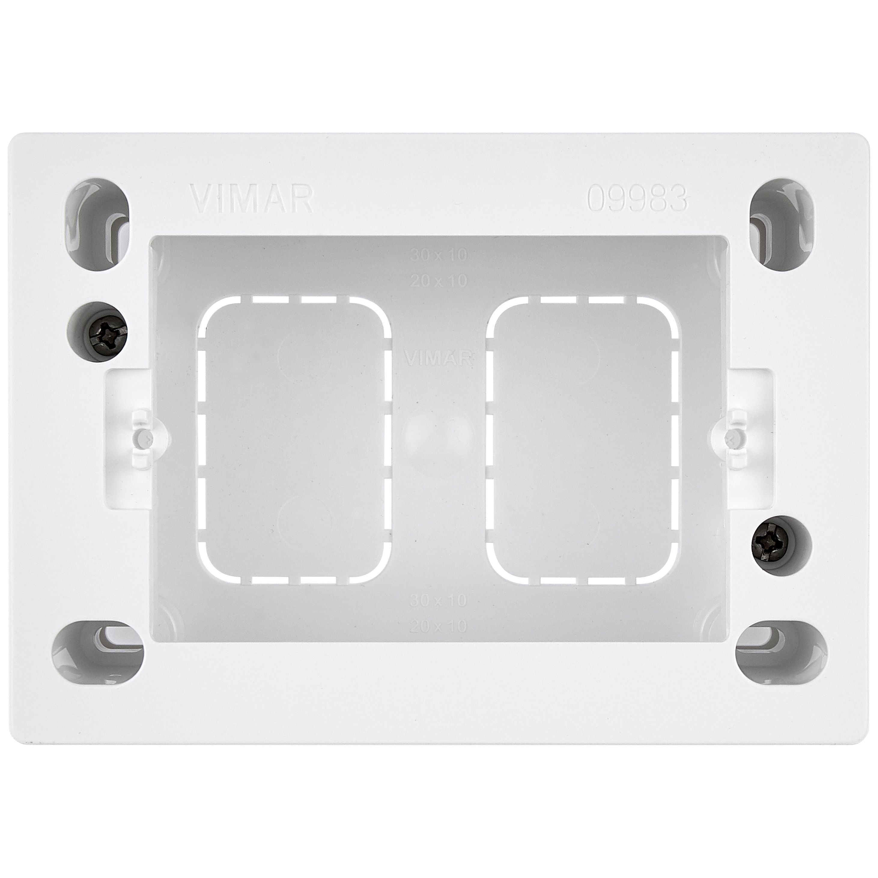 Vimar Surface Mounting Box, 3-Module, For Eikon/Idea/Plana, 35/45 mm Depth, IP20 — Quality Boat Parts