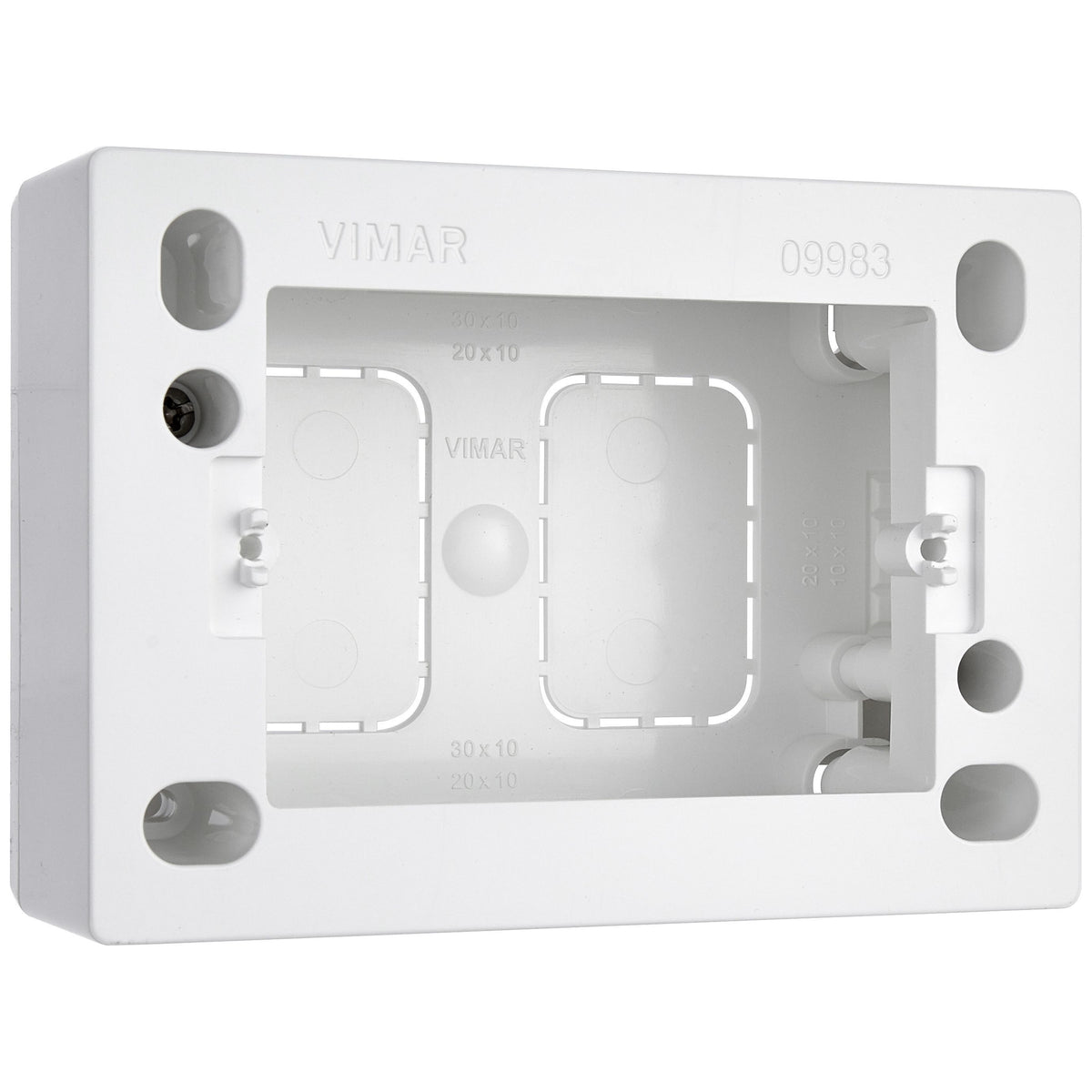 Vimar Surface Mounting Box, 3-Module, For Eikon/Idea/Plana, 35/45 mm Depth, IP20 — Quality Boat Parts