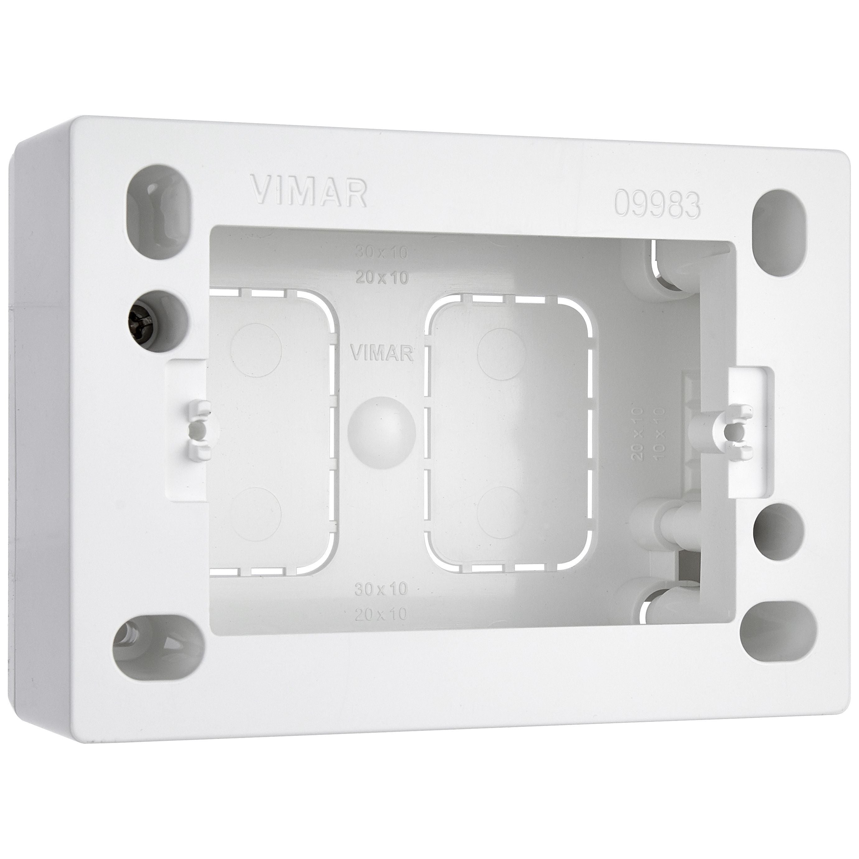 Vimar Surface Mounting Box, 3-Module, For Eikon/Idea/Plana, 35/45 mm Depth, IP20 — Quality Boat Parts