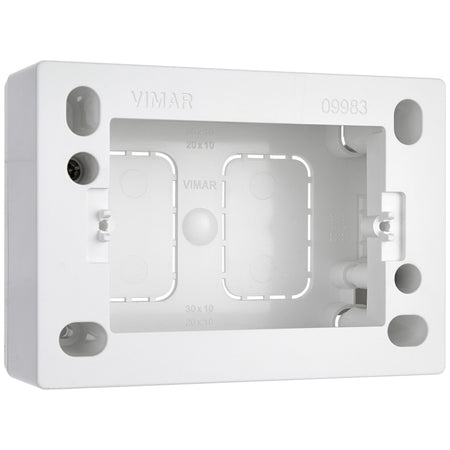 Vimar Surface Mounting Box, 3-Module, For Eikon/Idea/Plana, 35/45 mm Depth, IP20 — Quality Boat Parts