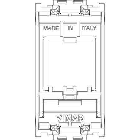 Vimar Idea MINI-COM Panduit Module Adapter, 25 x 50 x 21 mm — Quality Boat Parts