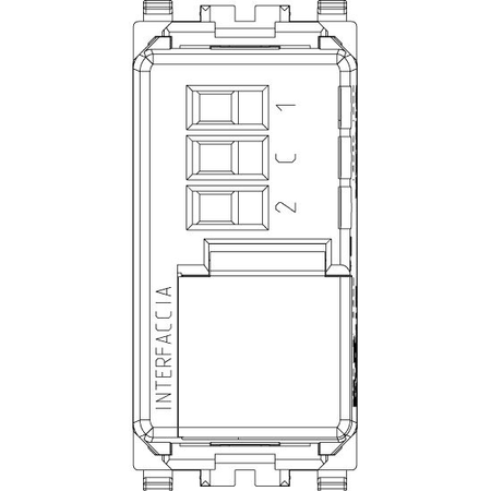 Vimar Eikon 2-Switch Bus System Interface, For Traditional Switches, IP40, Flush Mount, 1M — Quality Boat Parts