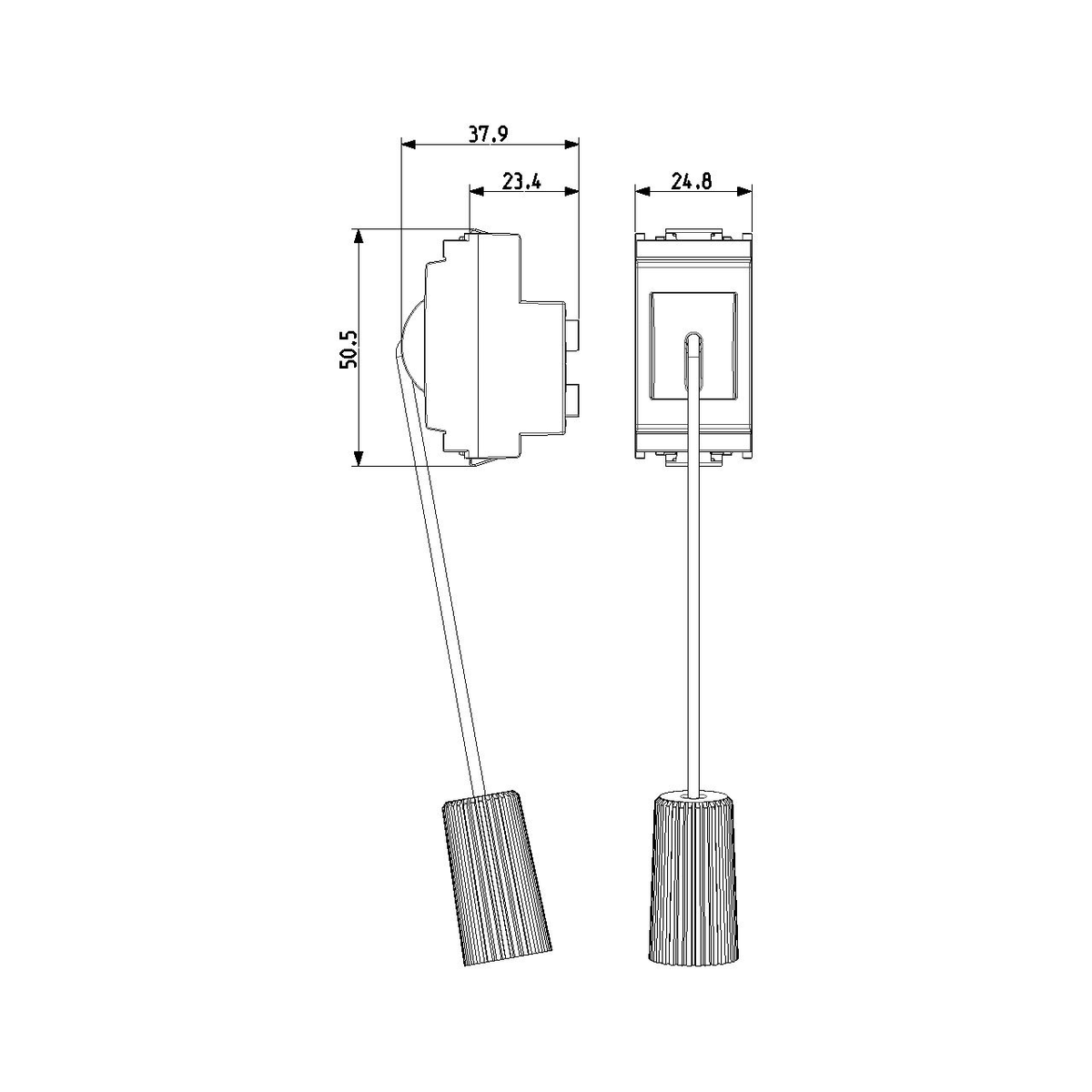 Vimar Idea Cord-Operated Push Button, 1P NC, 10A 250V, 1.5 m Cord, IP40 — Quality Boat Parts