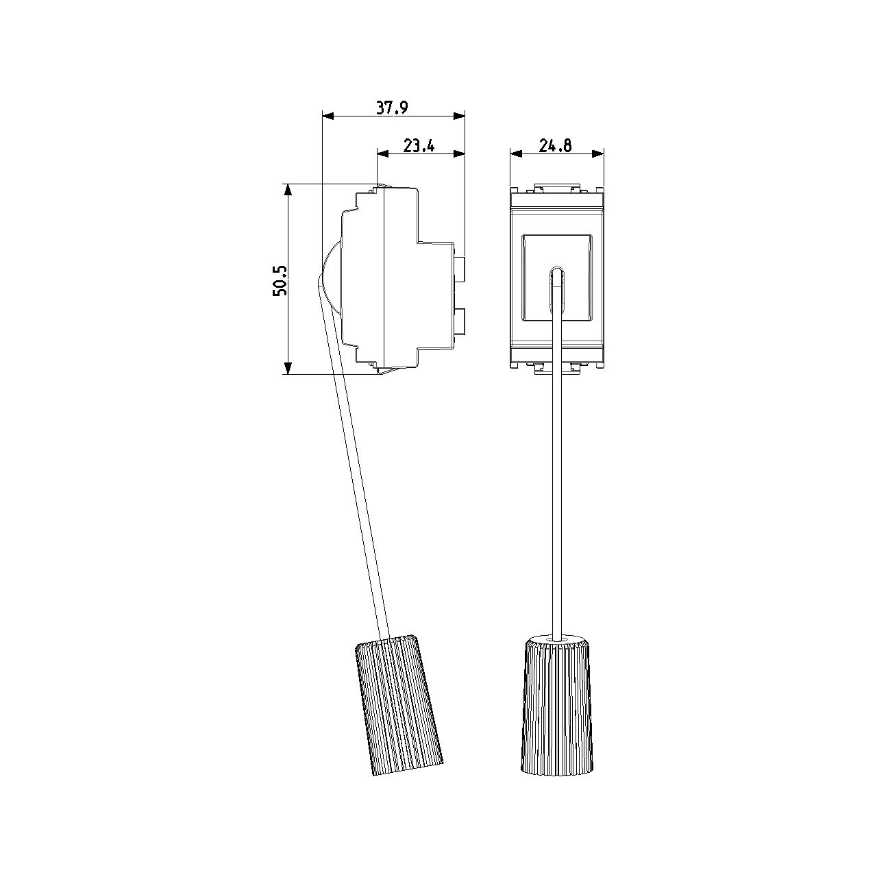 Vimar Idea Cord-Operated Push Button, 1P NC, 10A 250V, 1.5 m Cord, IP40 — Quality Boat Parts