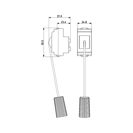 Vimar Idea Cord-Operated Push Button, 1P NC, 10A 250V, 1.5 m Cord, IP40 — Quality Boat Parts