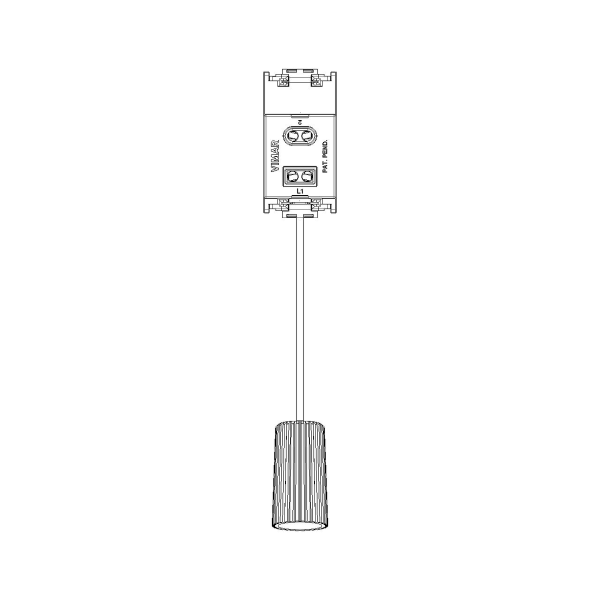 Vimar Idea Cord-Operated Push Button, 1P NC, 10A 250V, 1.5 m Cord, IP40 — Quality Boat Parts