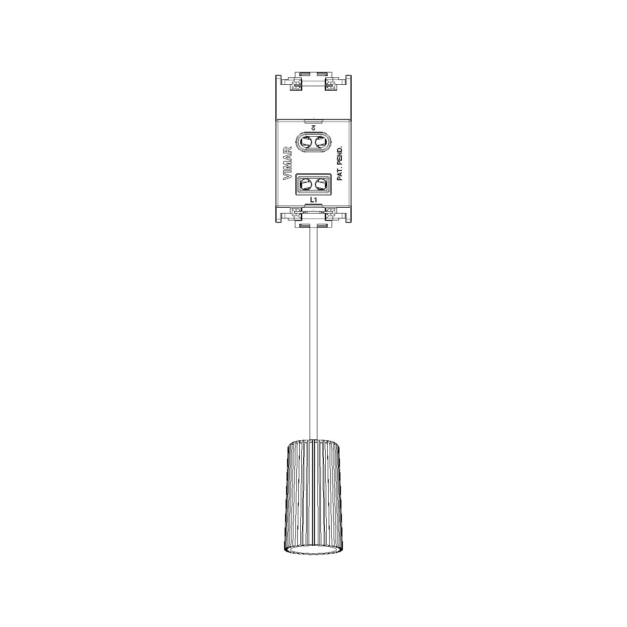 Vimar Idea Cord-Operated Push Button, 1P NC, 10A 250V, 1.5 m Cord, IP40 — Quality Boat Parts