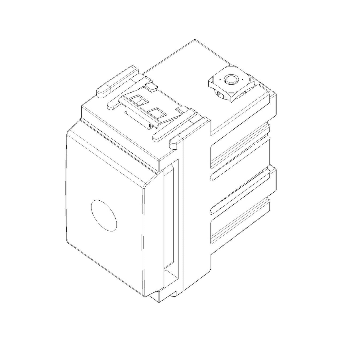 Vimar Idea Single Push Button, 1P NC, 16A, 250V, IP40 — Quality Boat Parts