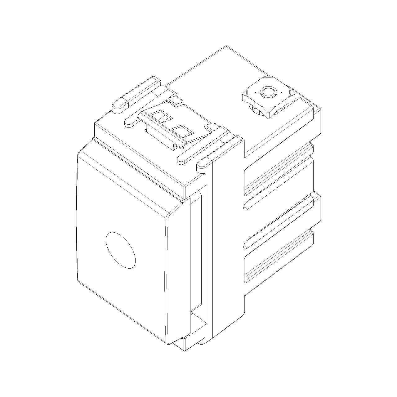 Vimar Idea Single Push Button, 1P NC, 16A, 250V, IP40 — Quality Boat Parts