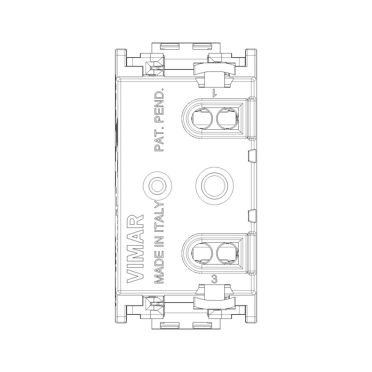 Vimar Idea Single Push Button, 1P NC, 16A, 250V, IP40 — Quality Boat Parts