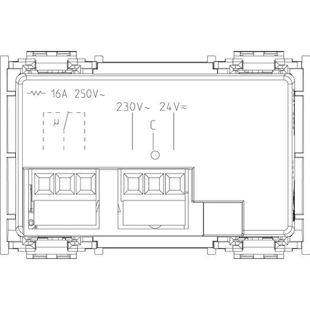 Vimar Idea Vertical Badge Switch, 16A 250V Change-Over Relay, 230V AC, 24V AC/DC, 3 Modules — Quality Boat Parts