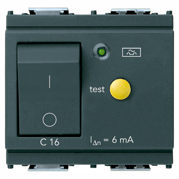 Vimar Idea RCBO Circuit Breaker, 1P+N, 120-230V, 50-60Hz, IP40, 2 Modules — Quality Boat Parts
