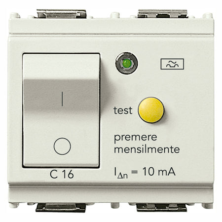 Vimar Idea RCBO Circuit Breaker, 1P+N, 120-230V, 50-60Hz, IP40, 2 Modules — Quality Boat Parts