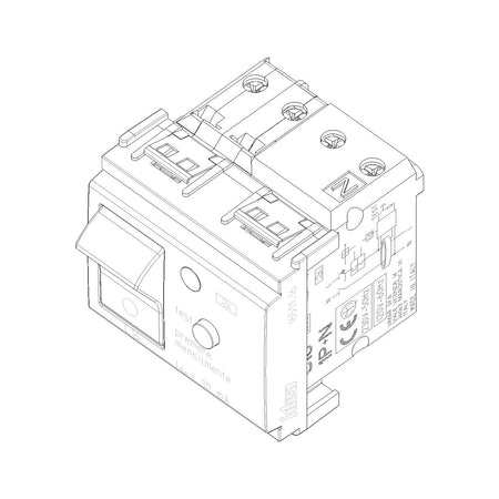 Vimar Idea RCBO Circuit Breaker, 1P+N, 120-230V, 50-60Hz, IP40, 2 Modules — Quality Boat Parts