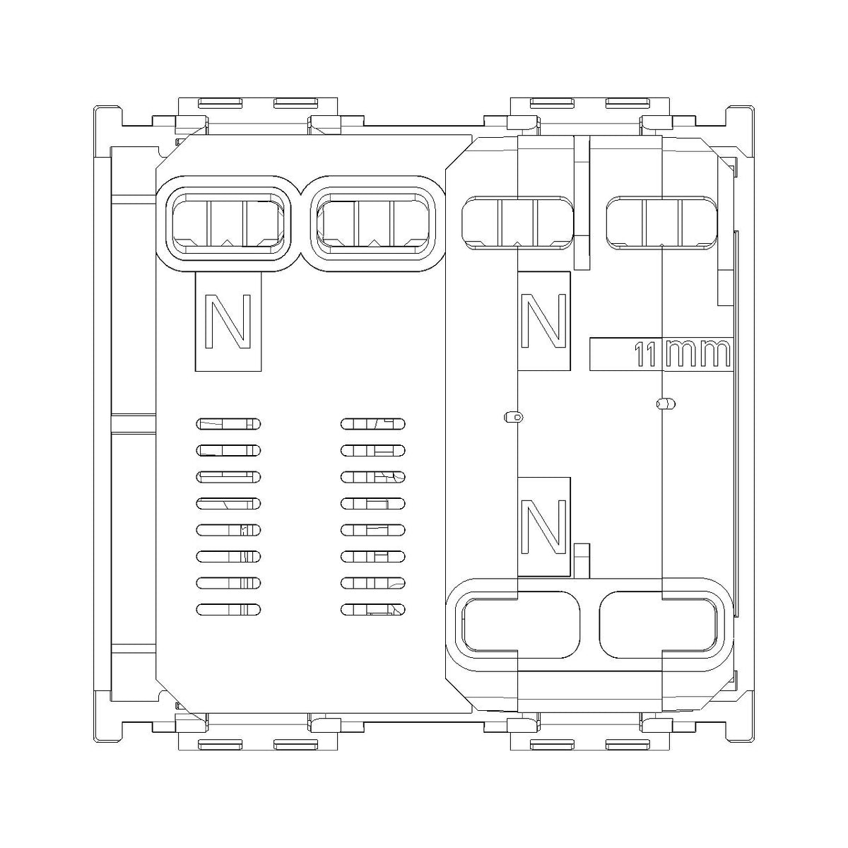 Vimar Idea RCBO Circuit Breaker, 1P+N, 120-230V, 50-60Hz, IP40, 2 Modules — Quality Boat Parts