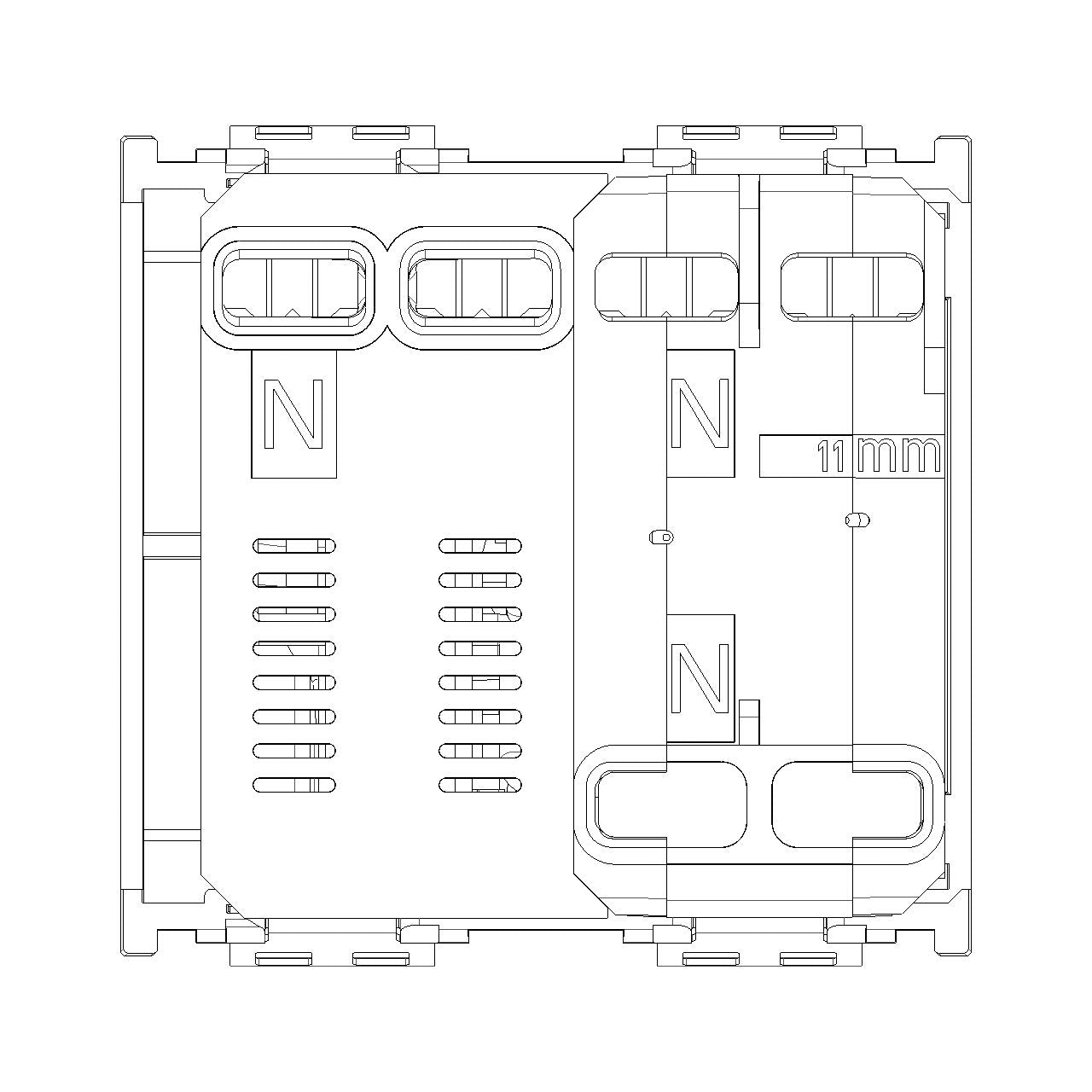 Vimar Idea RCBO Circuit Breaker, 1P+N, 120-230V, 50-60Hz, IP40, 2 Modules — Quality Boat Parts