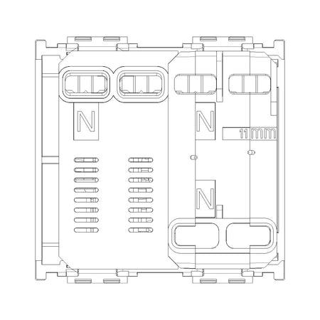 Vimar Idea RCBO Circuit Breaker, 1P+N, 120-230V, 50-60Hz, IP40, 2 Modules — Quality Boat Parts