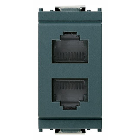 Vimar Idea Double RJ11 Phone Socket, 6P4C, Screw Terminals, IP20 — Quality Boat Parts