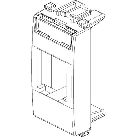 Vimar Eikon MINI-COM Panduit Adaptor, 22.3 x 49 x 20.5 mm, Label Space — Quality Boat Parts