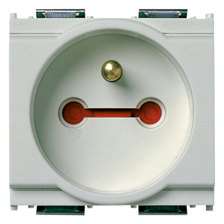 Vimar Idea SICURY Locking 2P+E French Outlet, 16A 250V, IP20, 2-Module — Quality Boat Parts