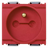 Vimar Idea SICURY Locking 2P+E French Outlet, 16A 250V, IP20, 2-Module — Quality Boat Parts