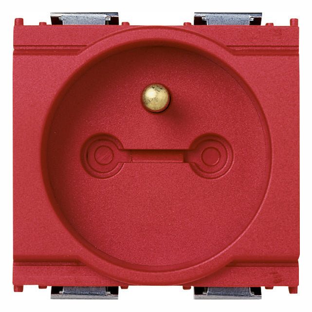 Vimar Idea SICURY Locking 2P+E French Outlet, 16A 250V, IP20, 2-Module — Quality Boat Parts