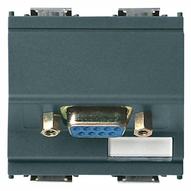Vimar Idea 9-Pin SUB-D Socket Connector, Solder, 2 Modules, IP20 — Quality Boat Parts