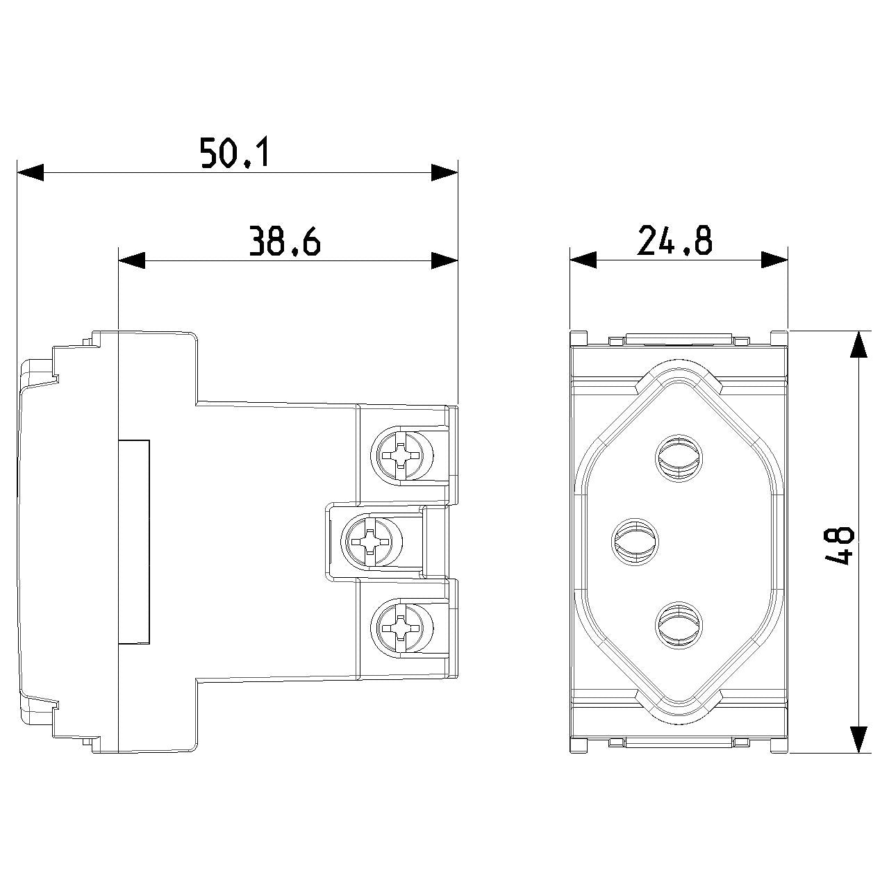 Vimar Idea Swiss Type 13 Socket Outlet, 2P+E, 10A 250V, IP20 — Quality Boat Parts