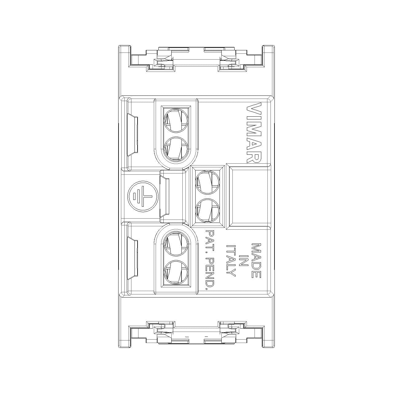 Vimar Idea Swiss Type 13 Socket Outlet, 2P+E, 10A 250V, IP20 — Quality Boat Parts