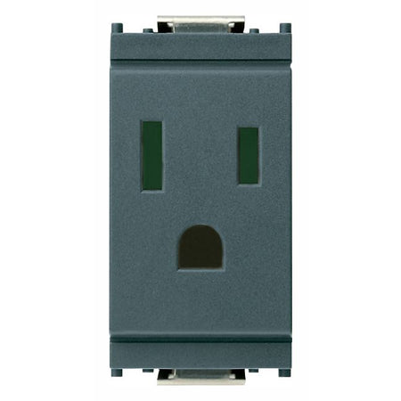 Vimar Idea SICURY USA Socket Outlet, 2P+E, 15A, 127V, IP20, Flush Mount — Quality Boat Parts