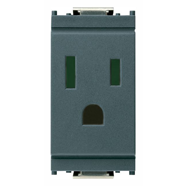 Vimar Idea SICURY USA Socket Outlet, 2P+E, 15A, 127V, IP20, Flush Mount — Quality Boat Parts