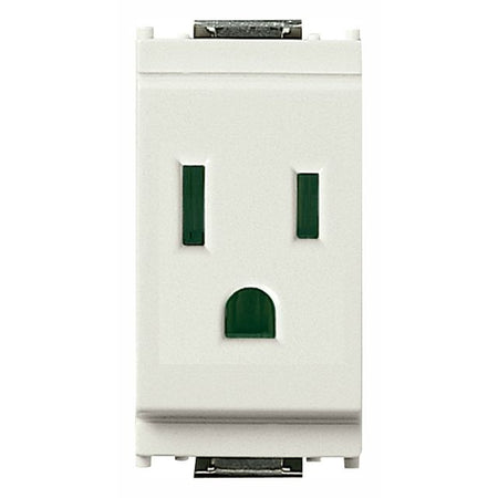 Vimar Idea SICURY USA Socket Outlet, 2P+E, 15A, 127V, IP20, Flush Mount — Quality Boat Parts