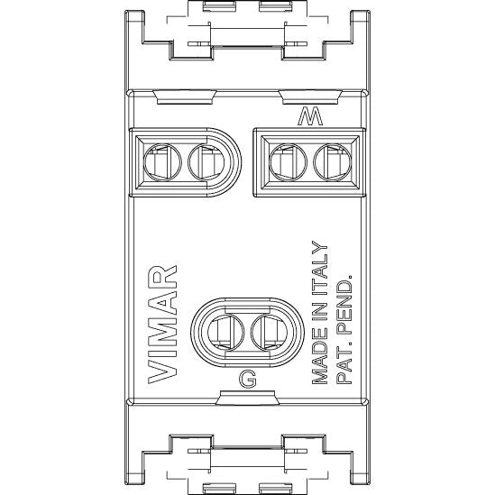 Vimar Idea SICURY USA Socket Outlet, 2P+E, 15A, 127V, IP20, Flush Mount — Quality Boat Parts