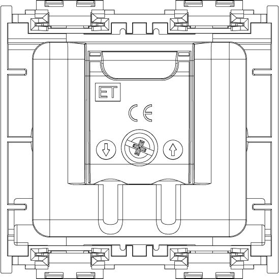 Vimar Idea Coaxial TV-RD-SAT Socket Outlet, 5-2400 MHz, 2 Outputs, 24V 500 mA DC Pass, 2 Modules — Quality Boat Parts