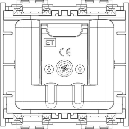 Vimar Idea Coaxial TV-RD-SAT Socket Outlet, 5-2400 MHz, 2 Outputs, 24V 500 mA DC Pass, 2 Modules — Quality Boat Parts