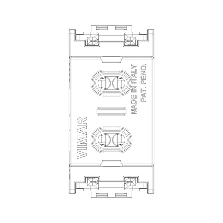 Vimar Idea 2P 6A 24V SELV Socket Outlet, For Plug 01620, 3 mm Pins, 12.4 mm Spacing — Quality Boat Parts